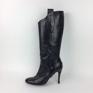 Black Stiletto Tall Boots